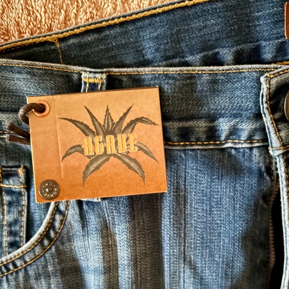 Agave Denim Men's Jeans Distressed Made in USA - Picture 2 of 7